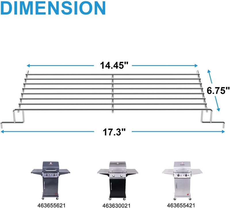BBQration G325-0001-W1 Warming Rack Grill Parts for Charbroil Performance 2 Burner 463630021 463660021 463630422 463654022 463655021, Grill Swing Away Grid for Charbroil Grill Replacement Parts - Image 2
